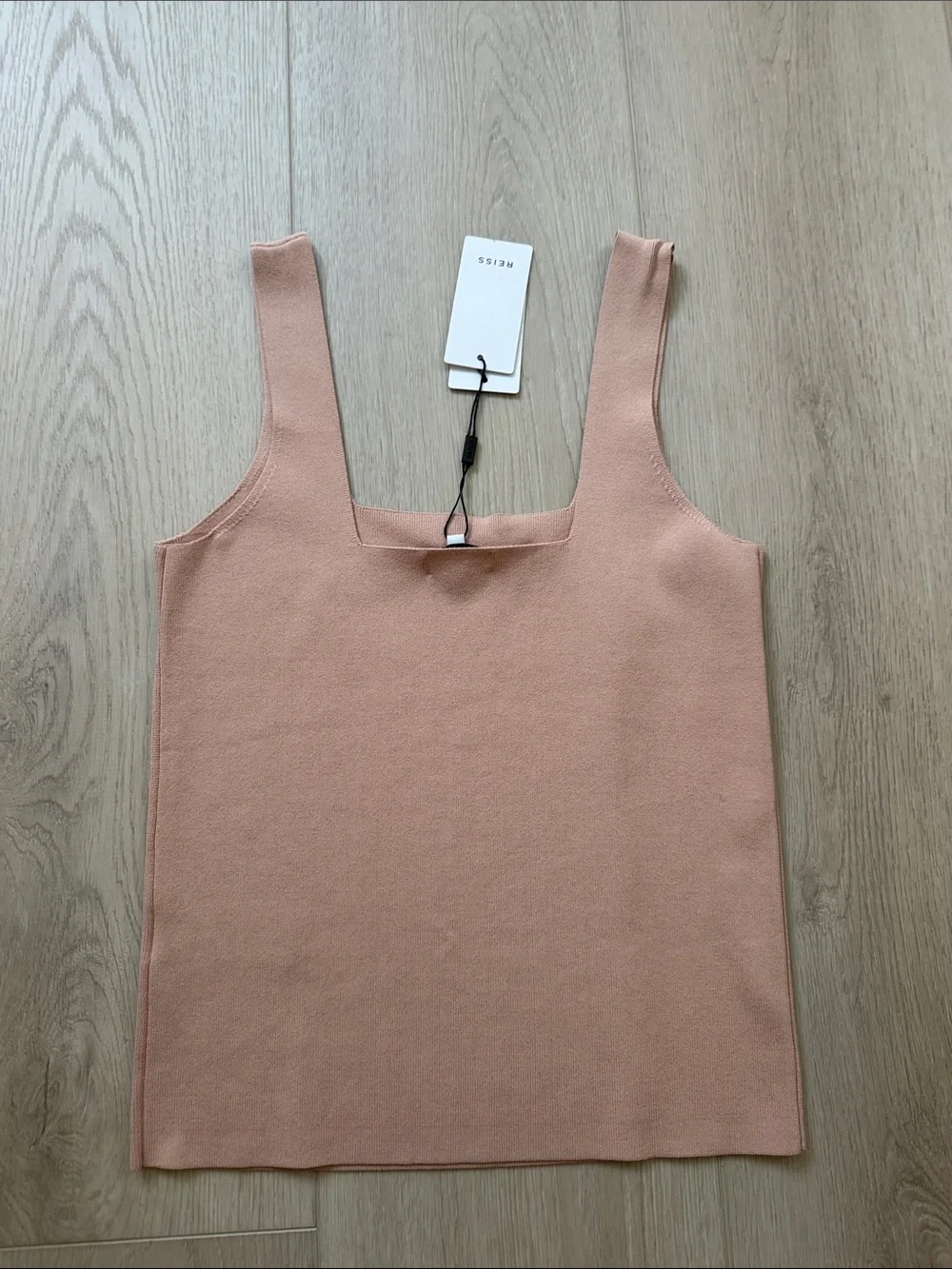 Reiss Blush Square-Neck Knit Tank Top - Picture 3 of 5